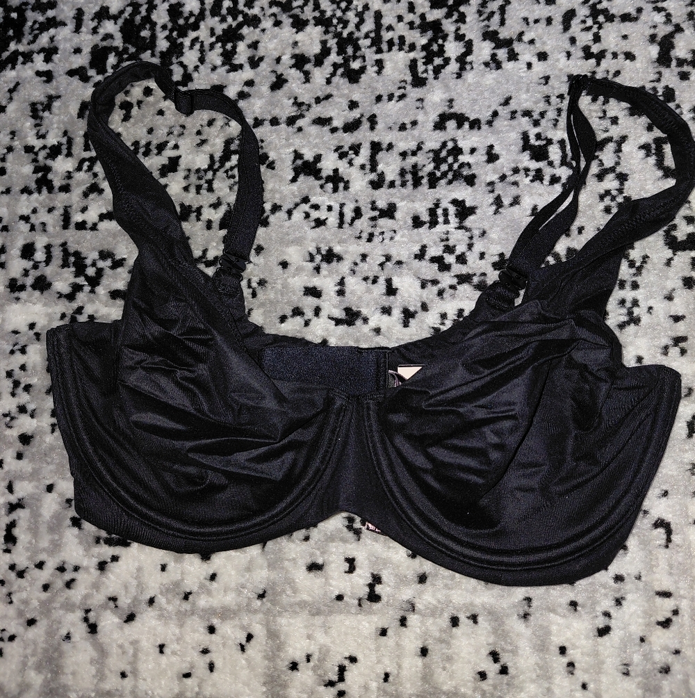 NWT Victoria's Secret Body by Victoria Unlined Demi Bra 32DD Solid Black - Picture 8 of 16